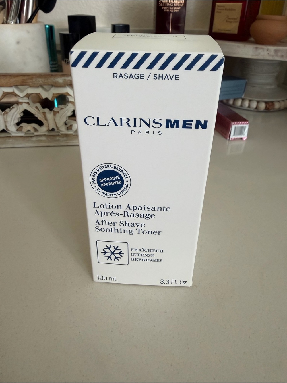 ClarinsMen After Shave Soothing Toner - White & Blue